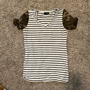 Stripped and Camo Tee